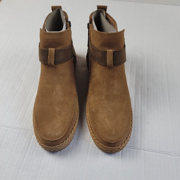 UGG Sloane Brown Suede Ankle Boots Buckle Women's Size 7.5 NWT - Picture 3 of 11